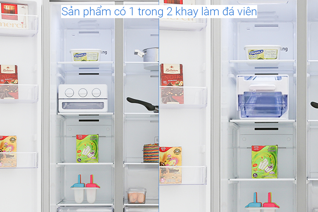 Tủ lạnh Samsung Inverter 655 lít Side By Side RS62R5001M9/SV Màu Bạc