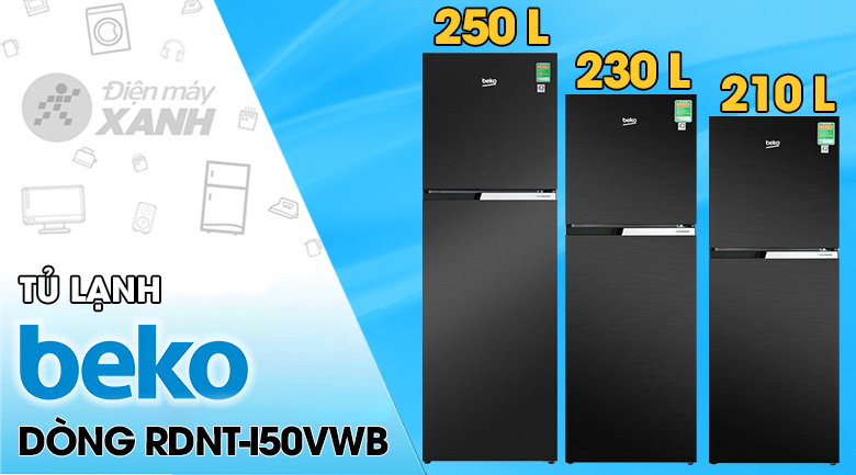 Tủ lạnh Beko Inverter 210 lít RDNT231I50VWB