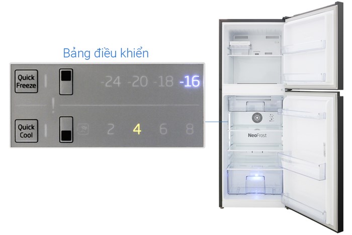 Tủ lạnh Beko Inverter 210 lít RDNT231I50VWB Màu Đen