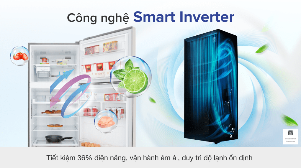 Tủ lạnh LG Inverter 393 lít GN-M422PS