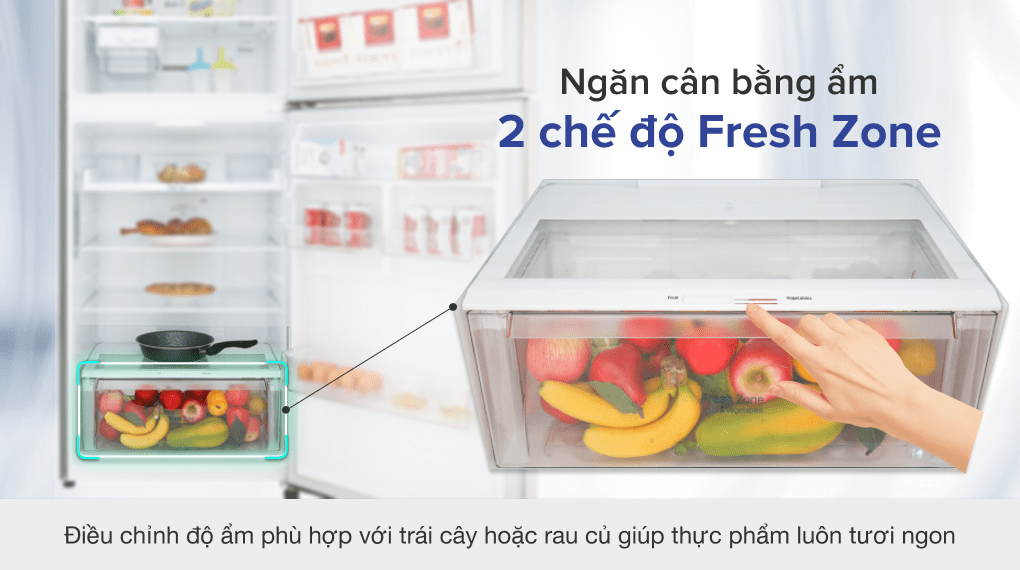 Tủ lạnh LG Inverter 393 lít GN-M422PS - 8