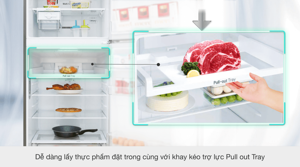 Tủ lạnh LG Inverter 393 lít GN-M422PS