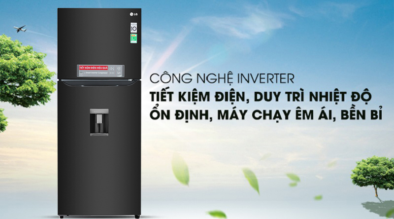 Tủ lạnh LG Inverter 393 lít GN-D422BL - Tiết kiệm điện lên 50% nhờ công nghệ Inverter