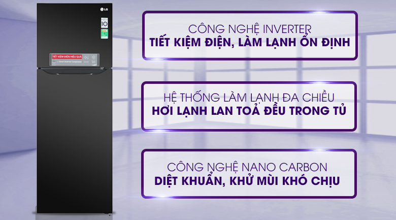 Tủ lạnh LG Inverter 315 lít GN-M315BL - 3