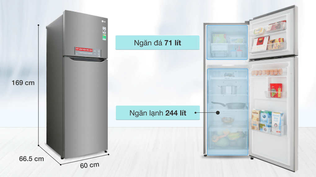 Tủ lạnh LG Inverter 315 lít GN-M315PS
