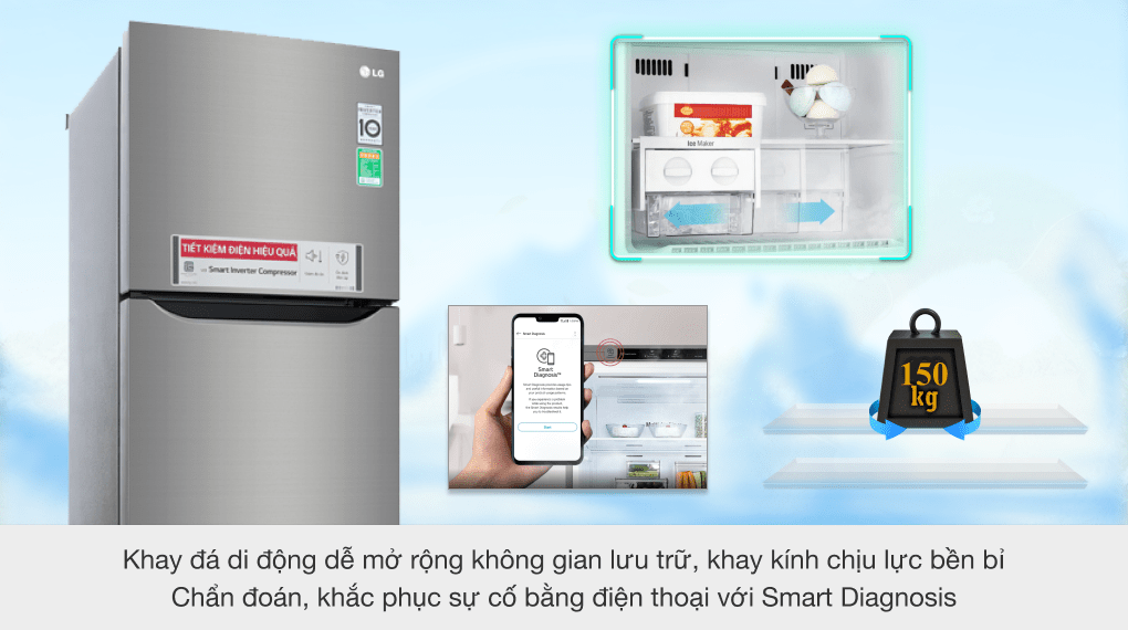 Tủ lạnh LG Inverter 315 lít GN-M315PS