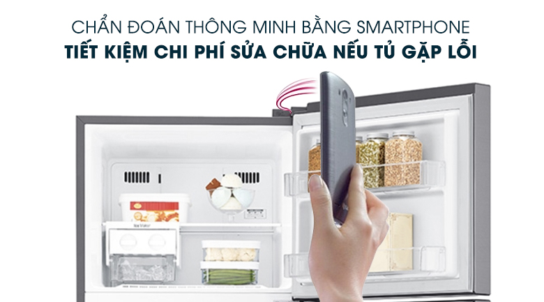 Chẩn đoán lỗi thông minh - Tủ lạnh LG Inverter 315 lít GN-M315PS