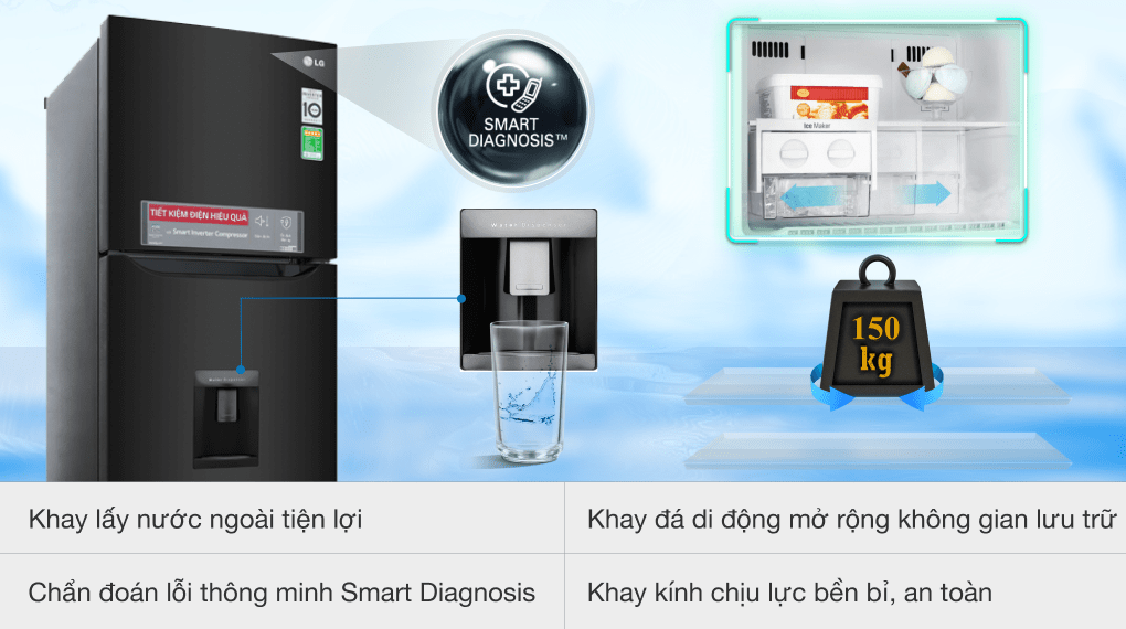 Tủ lạnh LG Inverter 255 lít GN-D255BL - 19