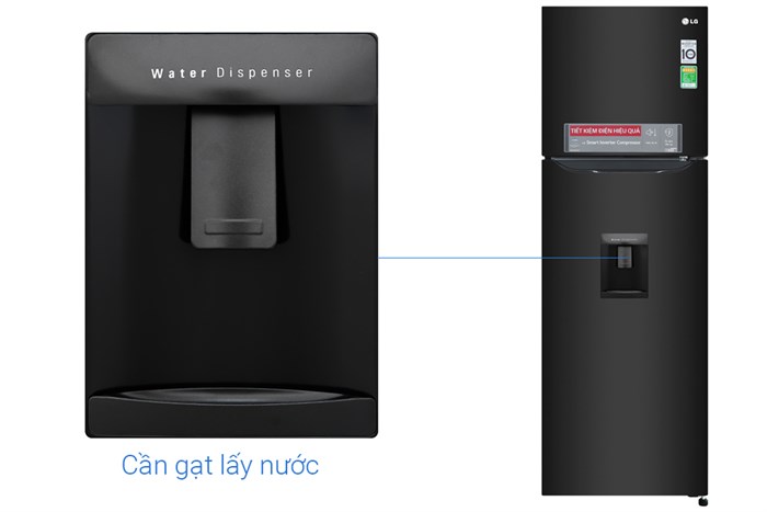 Tủ lạnh LG Inverter 255 lít GN-D255BL Màu Đen