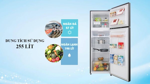 Dung tích sử dụng 255 lít - Tủ lạnh LG Inverter 255 lít GN-M255BL