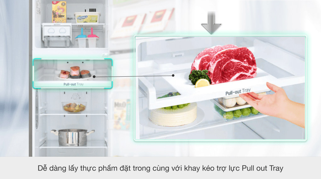 Tủ lạnh LG Inverter 255 lít GN-M255PS