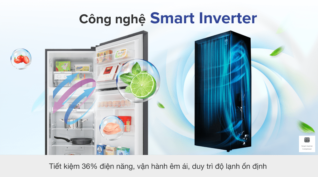Tủ lạnh LG Inverter 209 lít GN-M208BL