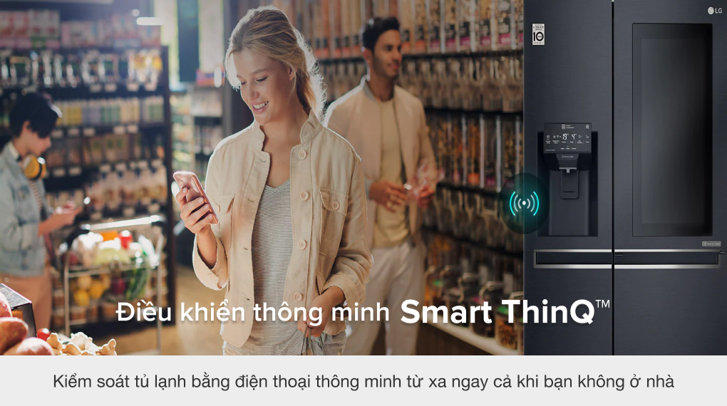 Tủ lạnh LG Inverter 601 lít Side By Side InstaView Door-in-Door GR-X247MC