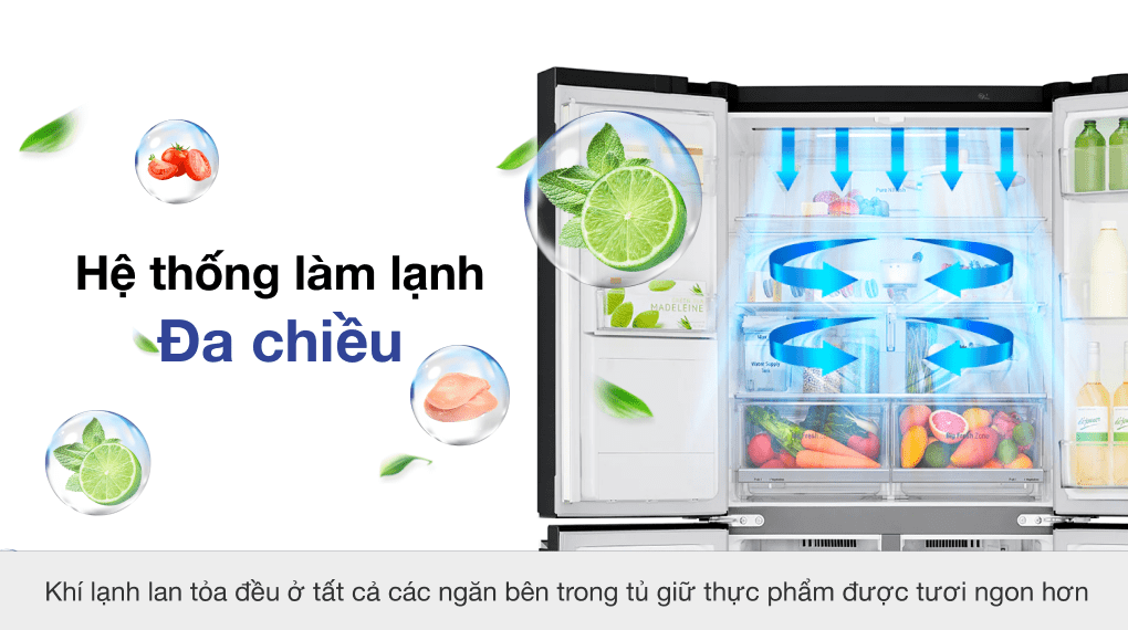 Tủ lạnh LG Inverter 601 lít Side By Side InstaView Door-in-Door GR-X247MC