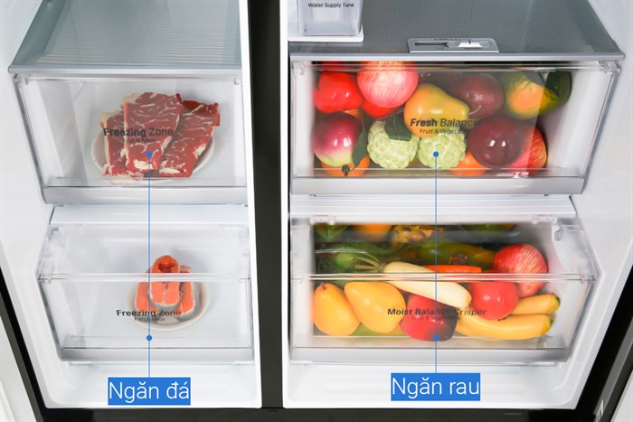 Tủ lạnh LG Inverter 601 lít Side By Side InstaView Door-in-Door GR-X247MC Màu Đen