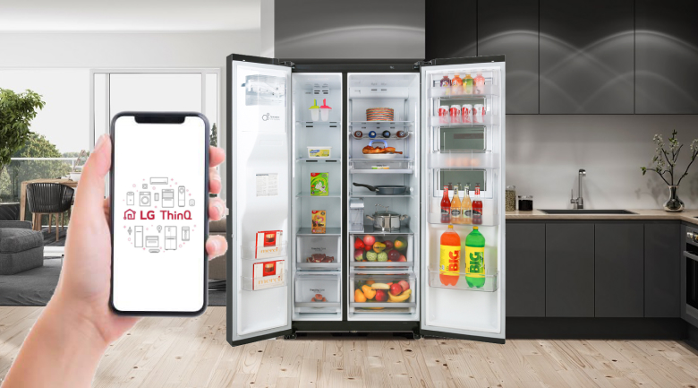 Ứng dụng LG Smart ThinQ - Tủ lạnh LG Inverter InstaView Door-in-Door 601 lít GR-X247JS