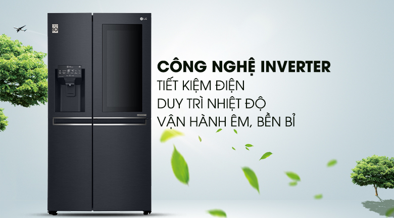 Tiết kiệm điện với Công nghệ Linear Inverter - Tủ lạnh LG Inverter InstaView Door-in-Door 601 lít GR-X247MC