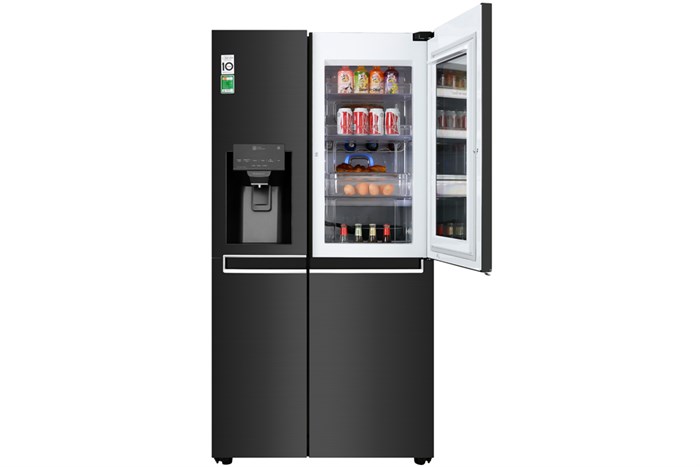 Tủ lạnh LG Inverter 601 lít Side By Side InstaView Door-in-Door GR-X247MC Màu Đen