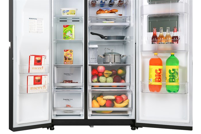 Tủ lạnh LG Inverter 601 lít Side By Side InstaView Door-in-Door GR-X247MC Màu Đen