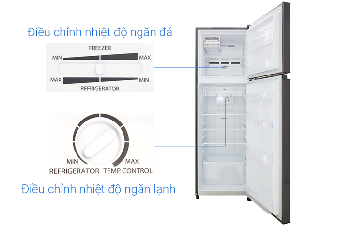 Tủ lạnh Toshiba Inverter 253 lít GR-B31VU UKG Màu Đen