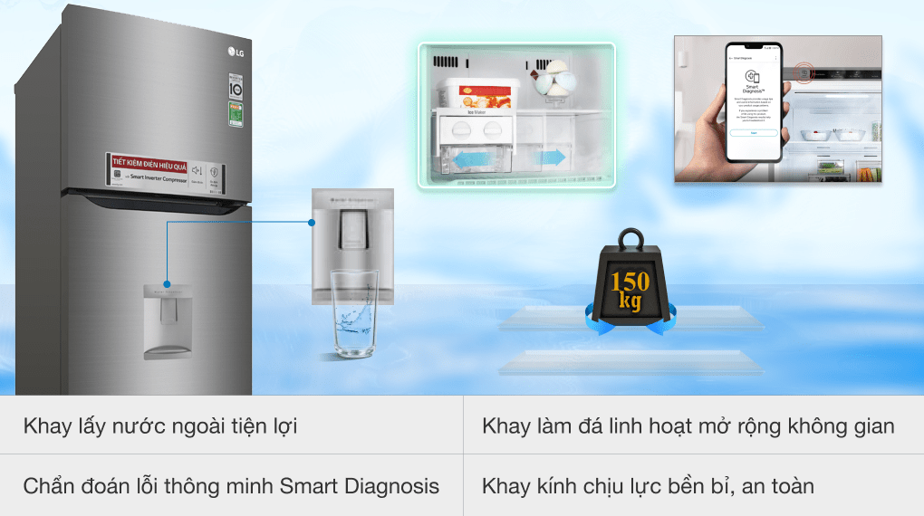 Tủ lạnh LG Inverter 315 lít GN-D315S