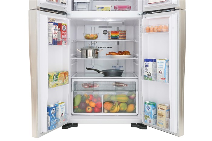 Tủ lạnh Hitachi Inverter 509 lít R-FW650PGV8 GBK Màu Đen