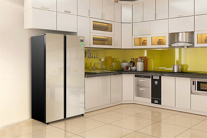 Tủ lạnh Samsung Inverter 655 lít RS62R50014G/SV Màu Vàng