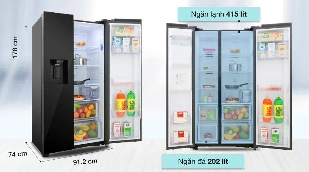 Tủ lạnh Samsung Inverter 635 lít Side By Side RS64R53012C/SV - 12