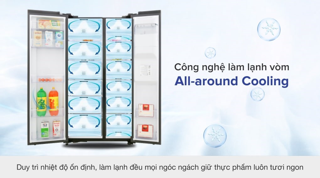 Tủ lạnh Samsung Inverter 635 lít Side By Side RS64R53012C/SV - 16