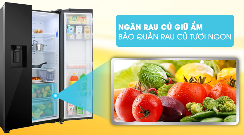 Tủ lạnh Samsung Inverter 635 lít Side By Side RS64R53012C/SV - 18