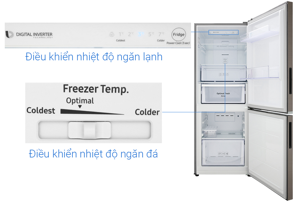 Tủ lạnh Samsung Inverter 276 lít RB27N4010DX/SV Màu Nâu