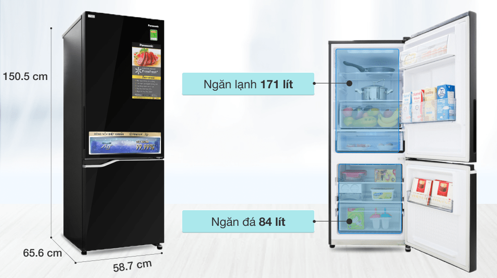 Tủ lạnh Panasonic Inverter 255 lít NR-BV280GKVN