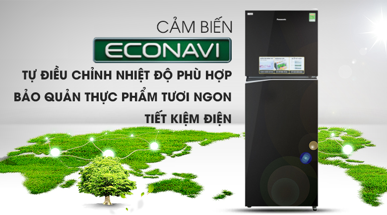 Tủ lạnh Panasonic Inverter 326 lít NR-BL351GKVN
