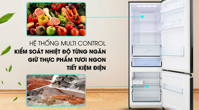 Hệ thống Multi Control - Tủ lạnh Panasonic Inverter 322 lít NR-BV360GKVN