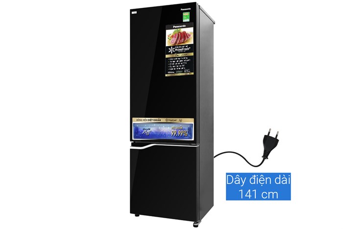 Tủ lạnh Panasonic Inverter 322 lít NR-BV360GKVN Màu Đen