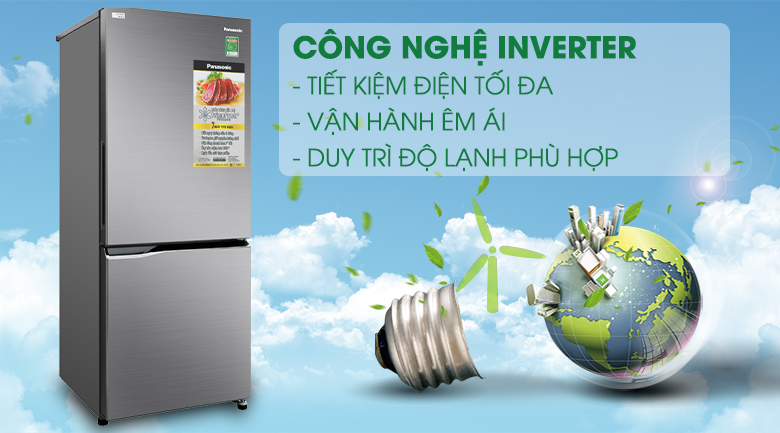 Tủ lạnh Inverter - Tủ lạnh Panasonic Inverter 290 lít NR-BV320QSVN