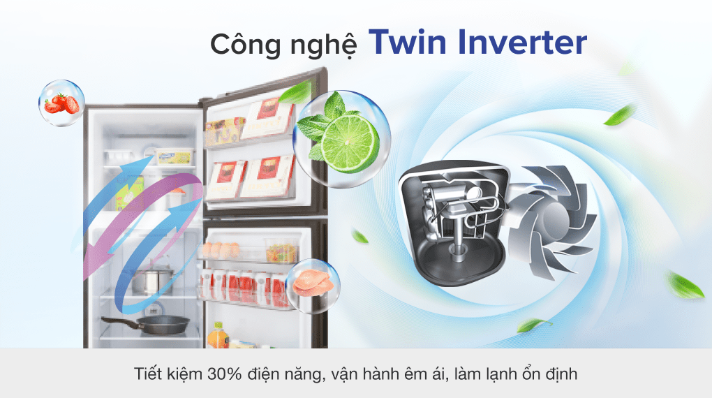 Tủ lạnh Aqua Inverter 235 lít AQR-T249MA PB