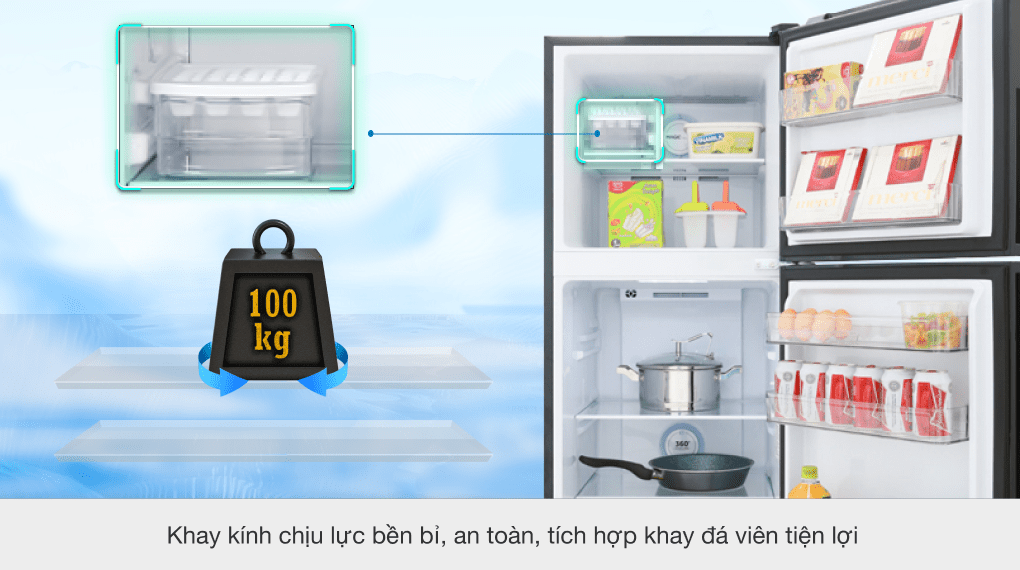 Tủ lạnh Aqua Inverter 235 lít AQR-T249MA PB