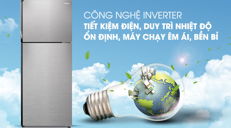 Công nghệ Inverter - Tủ lạnh Aqua Inverter 235 lít AQR-T249MA SV