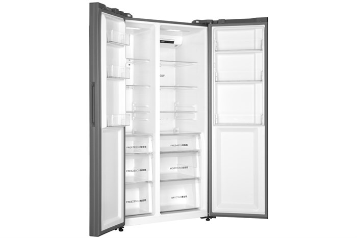 Tủ lạnh Aqua Inverter 602 lít Side By Side AQR-IG696FS GB Màu Đen