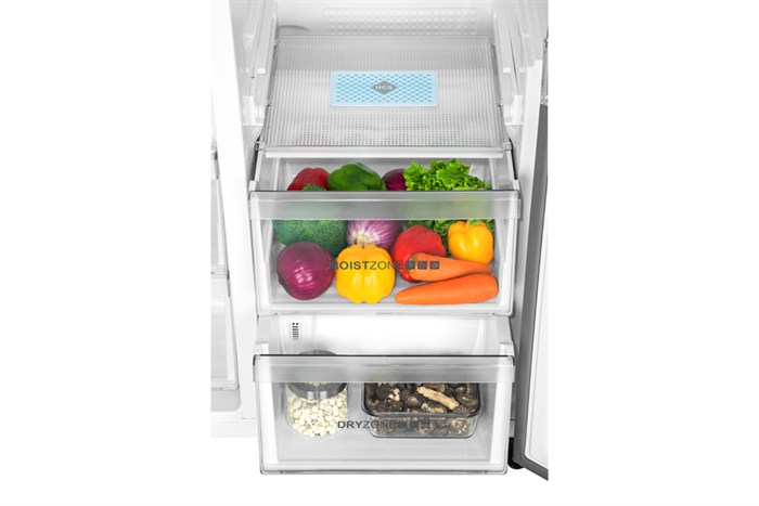 Tủ lạnh Aqua Inverter 602 lít Side By Side AQR-IG696FS GB Màu Đen