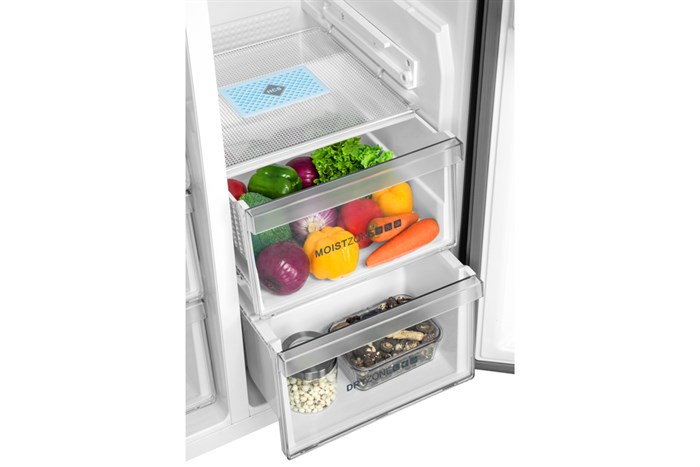 Tủ lạnh Aqua Inverter 602 lít Side By Side AQR-IG696FS GB Màu Đen