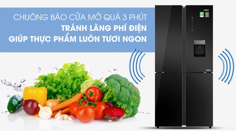 Tủ lạnh Aqua Inverter 456 lít Multi Door AQR-IGW525EM GB - 10