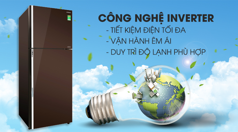 Tủ lạnh Hitachi Inverter 366 lít R-FG480PGV8 GBW - Tiết kiệm điện sử dụng hằng tháng nhờ công nghệ Inverter