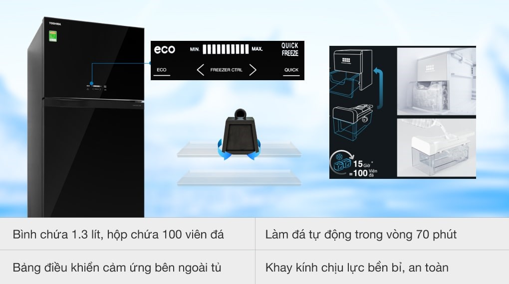 Tủ lạnh Toshiba Inverter 555 lít GR-AG58VA XK