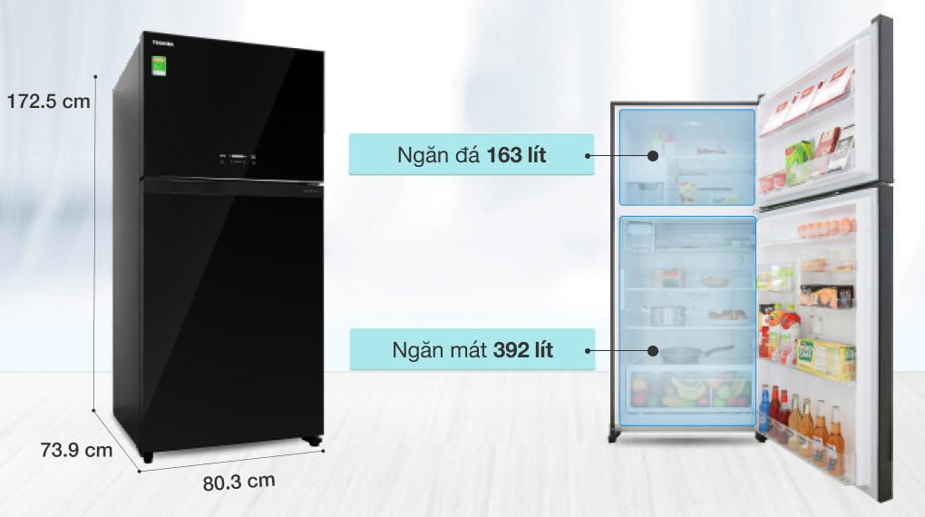 Tủ lạnh Toshiba Inverter 555 lít GR-AG58VA XK