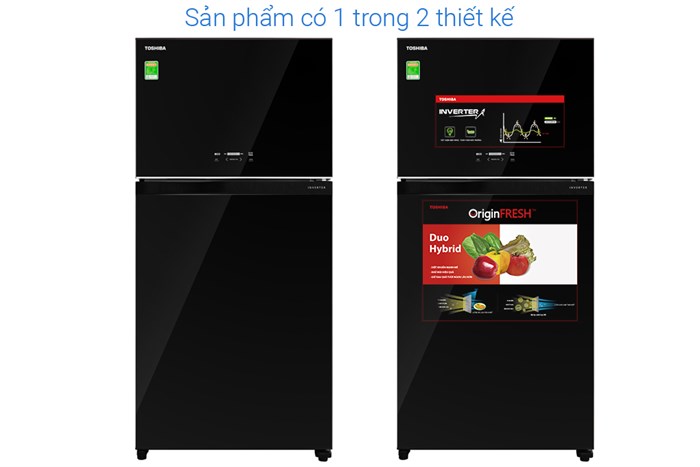 Tủ lạnh Toshiba Inverter 555 lít GR-AG58VA XK Màu Đen