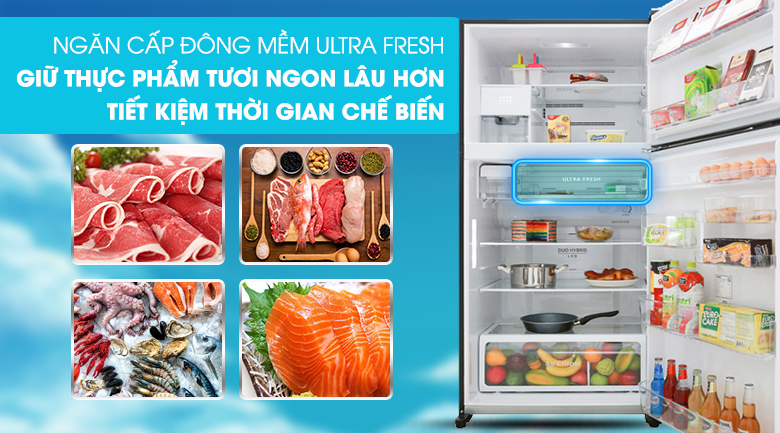 Tủ lạnh Toshiba Inverter 555 lít GR-AG58VA GG