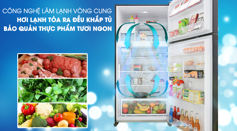 Tủ lạnh Toshiba Inverter 555 lít GR-AG58VA GG