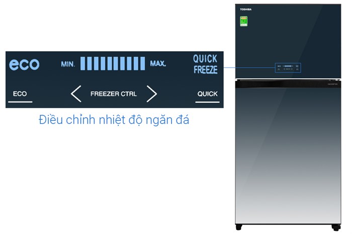 Tủ lạnh Toshiba Inverter 555 lít GR-AG58VA GG Màu Xanh dương đậm